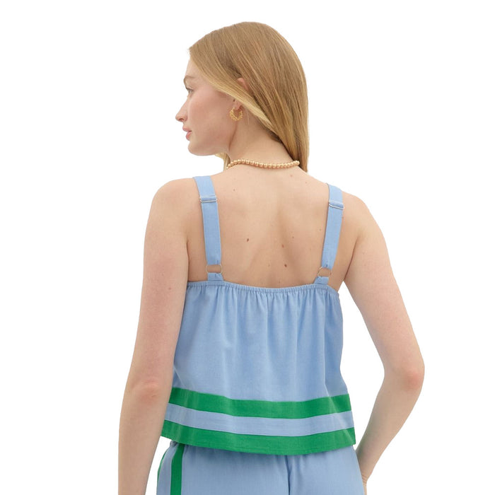 Entro Women's Blue Sleeveless Top