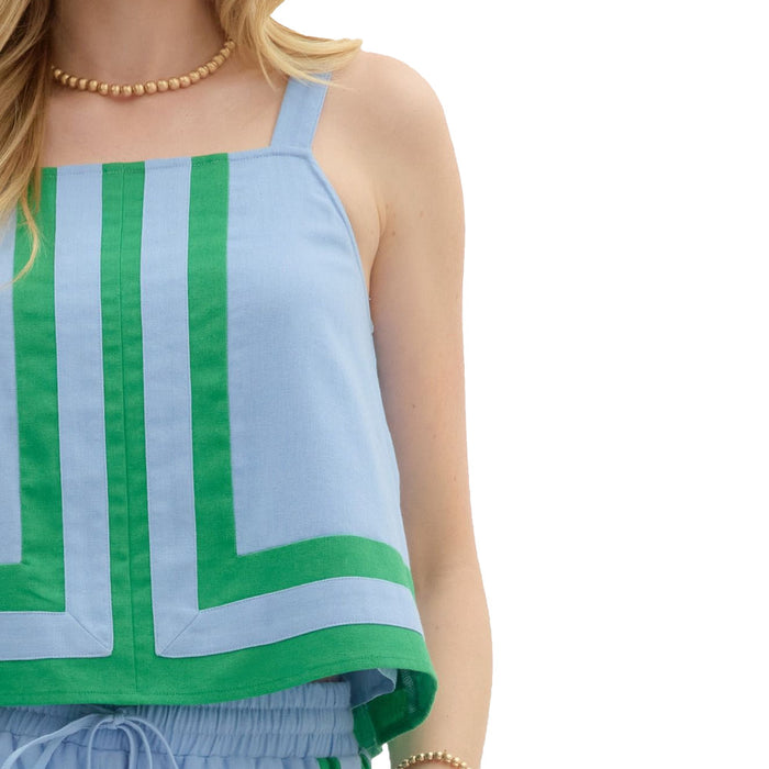 Entro Women's Blue Sleeveless Top