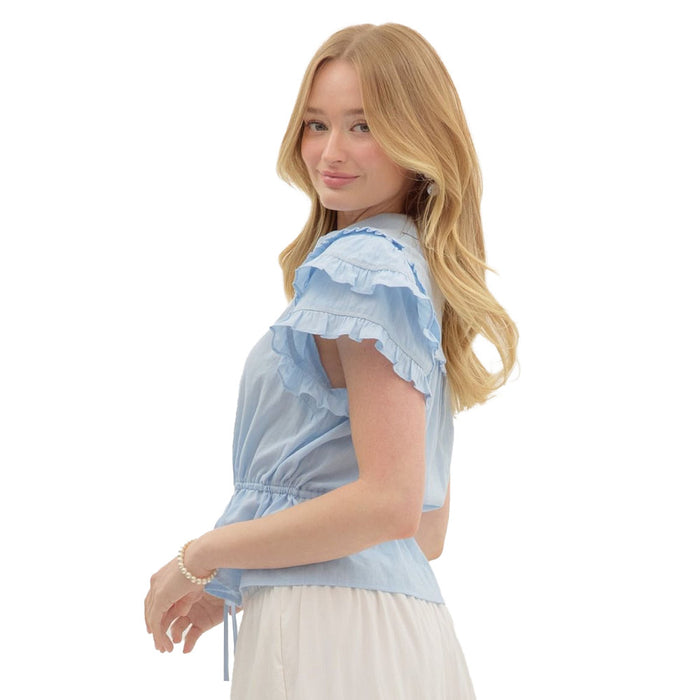 Entro Women's Blue Top