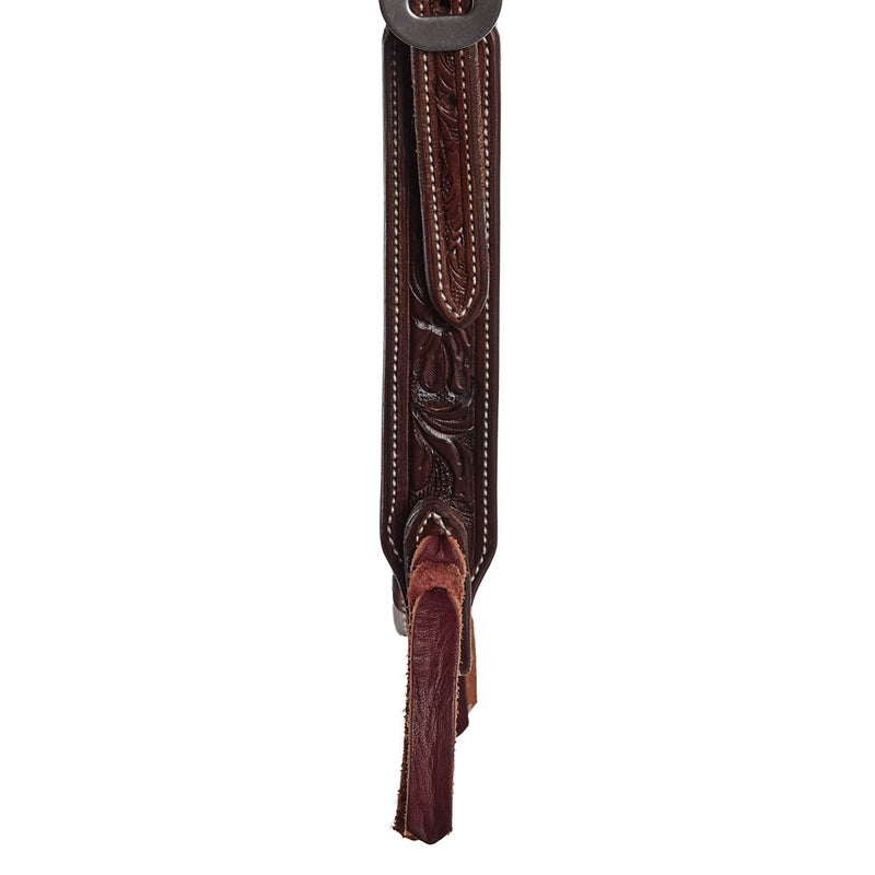 Tomahawk Split Ear Floral Tooled Single Buckle Headstall