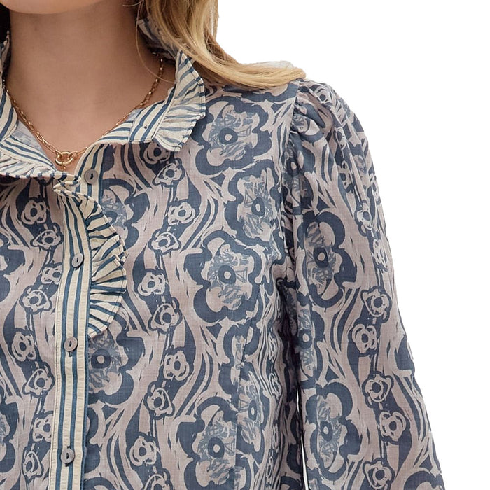Entro Women's Midnight Print Long Sleeve Top