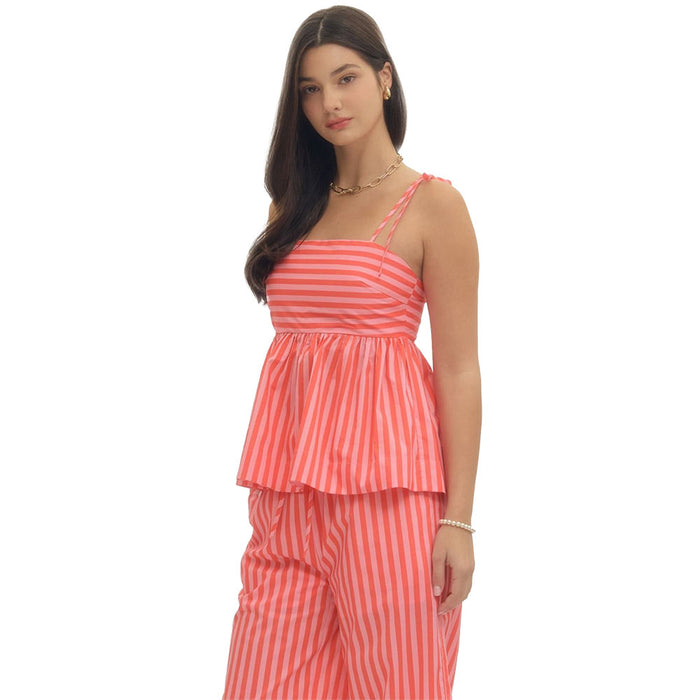Entro Women's Orange Sleeveless Top