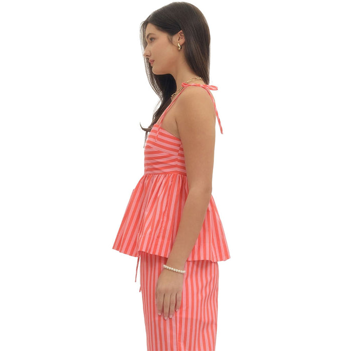 Entro Women's Orange Sleeveless Top