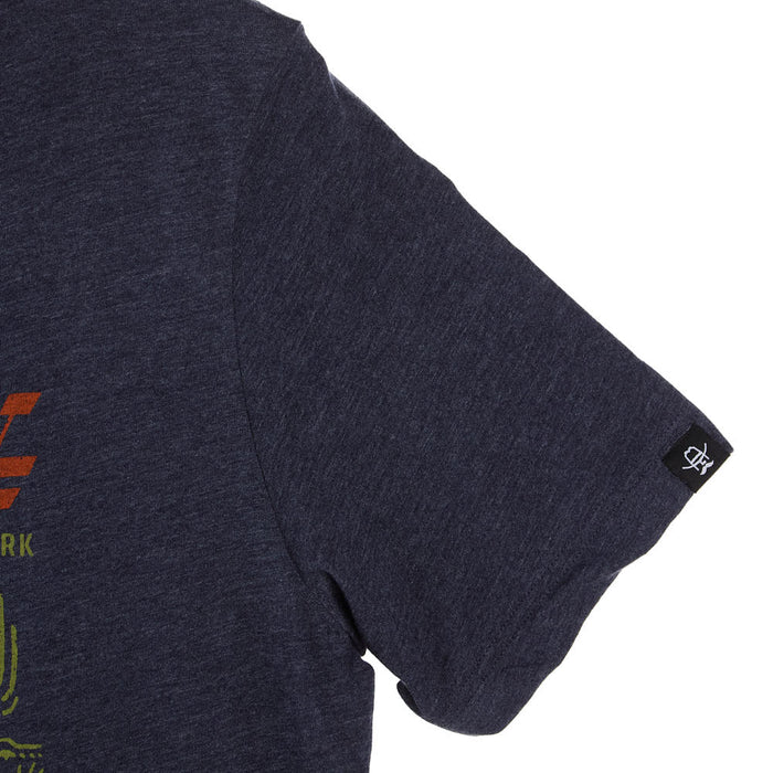 Cowboy Cool Mens Navy Trademark Short Sleeve T-Shirt