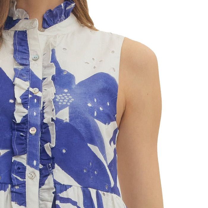 Entro Women's Royal Blue Fashion Top