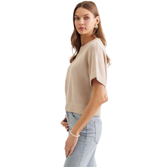 Entro Women's Oatmeal Fashion Top