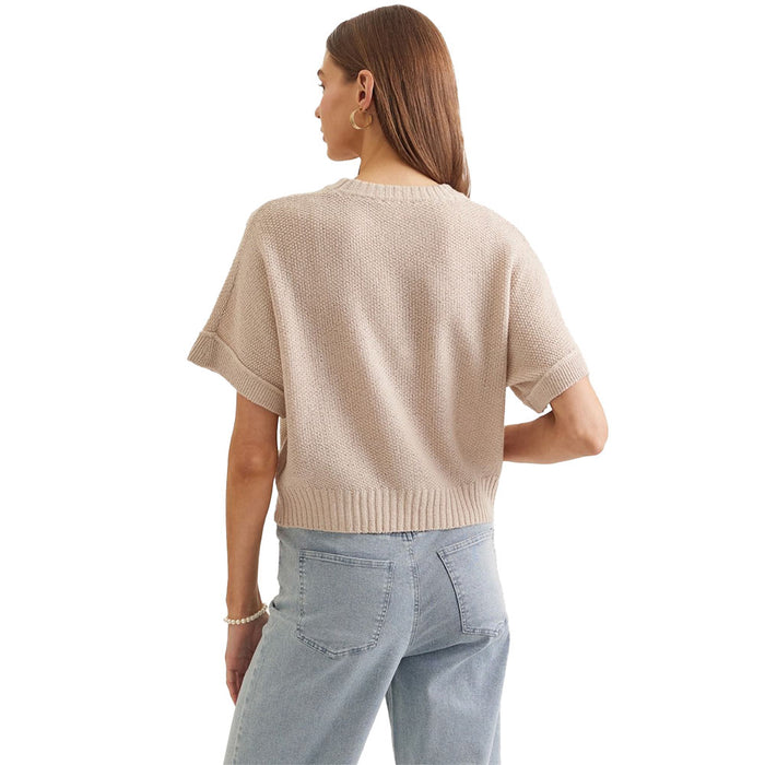 Entro Women's Oatmeal Fashion Top