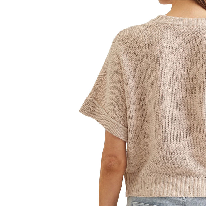 Entro Women's Oatmeal Fashion Top