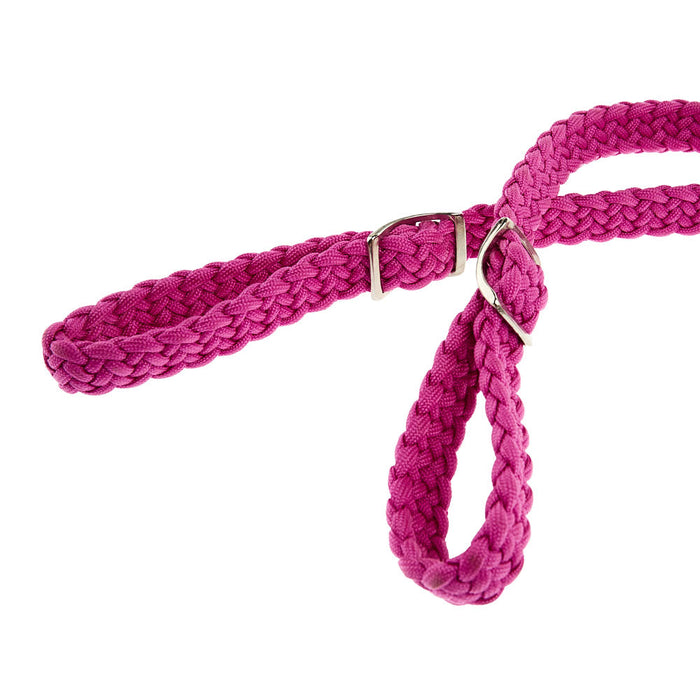 Tomahawk Pink Nylon Knot Rein