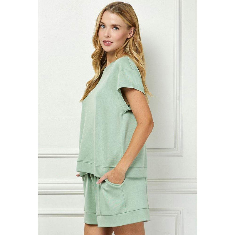 See And Be Seen Women's Sage Lounge Top