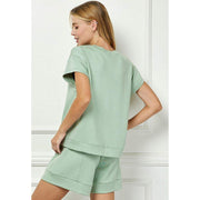 See And Be Seen Women's Sage Lounge Top