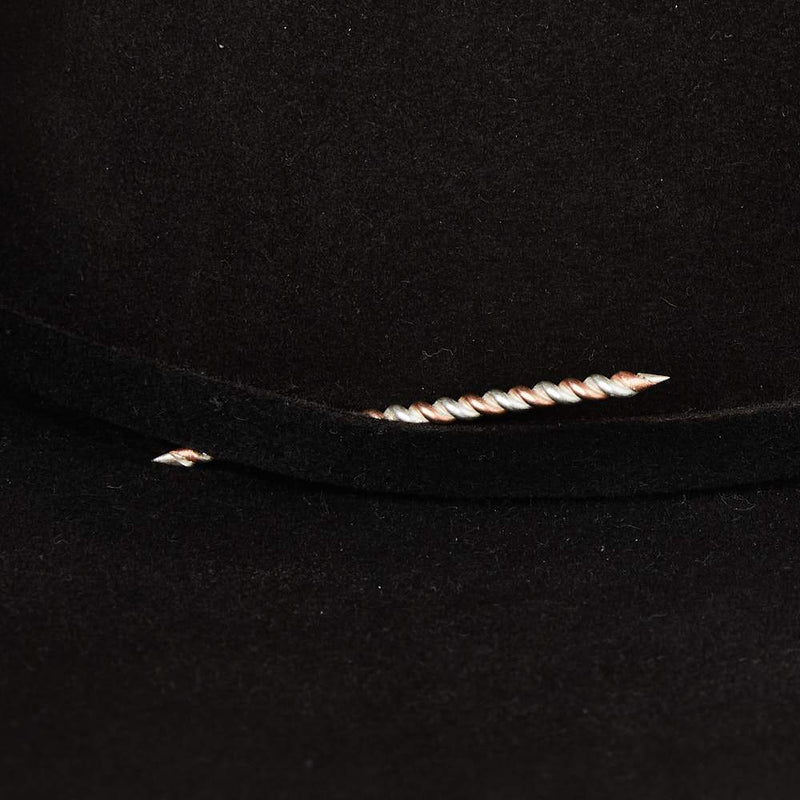 Eliz Jeffery Silversmith T5 Silver and Copper Twisted Toothpick and Hat Accessory