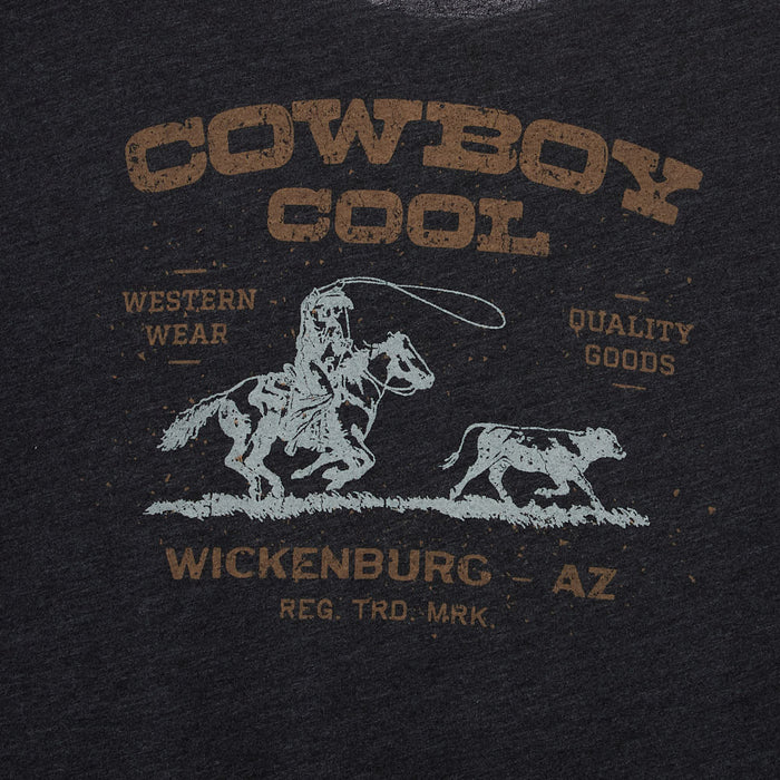 Cowboy Cool Mens Charcoal Wickenburg T-Shirt