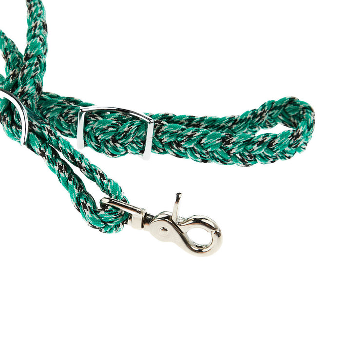 Tomahawk Green Nylon Knot 3 Plait Rein
