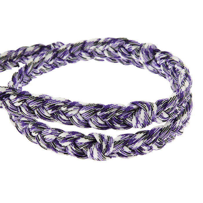 Tomahawk Purple Nylon Knot 3 Plait Rein