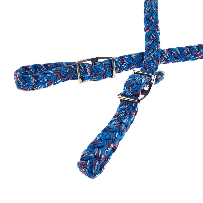 Tomahawk Blue Nylon Knot 3 Plait Rein