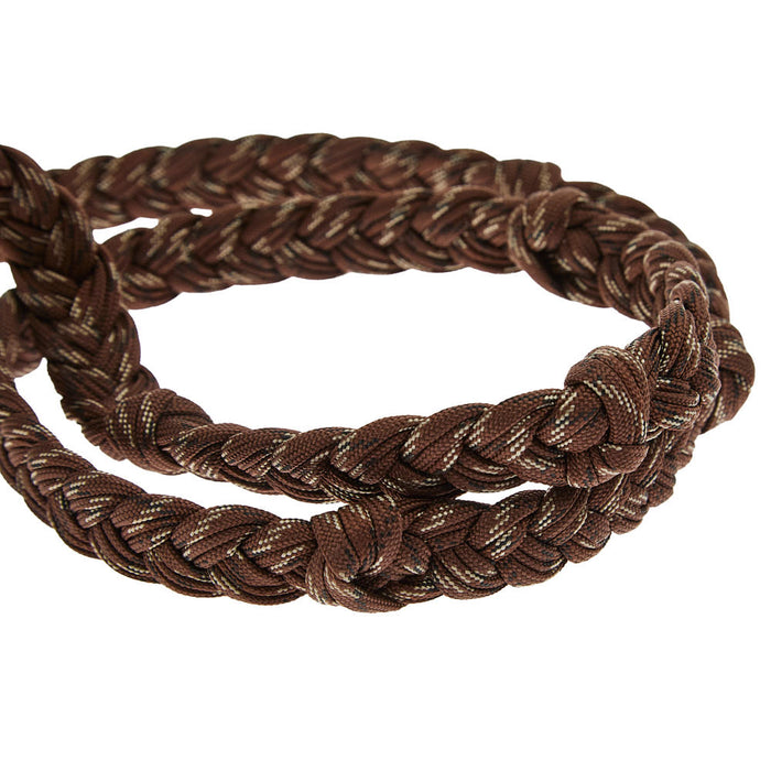 Tomahawk Brown Nylon Knot 3 Plait Rein