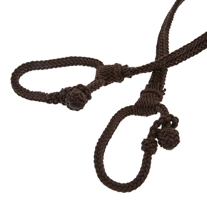 Tomahawk Braided Brown Nylon Barrel Rein Quick Change