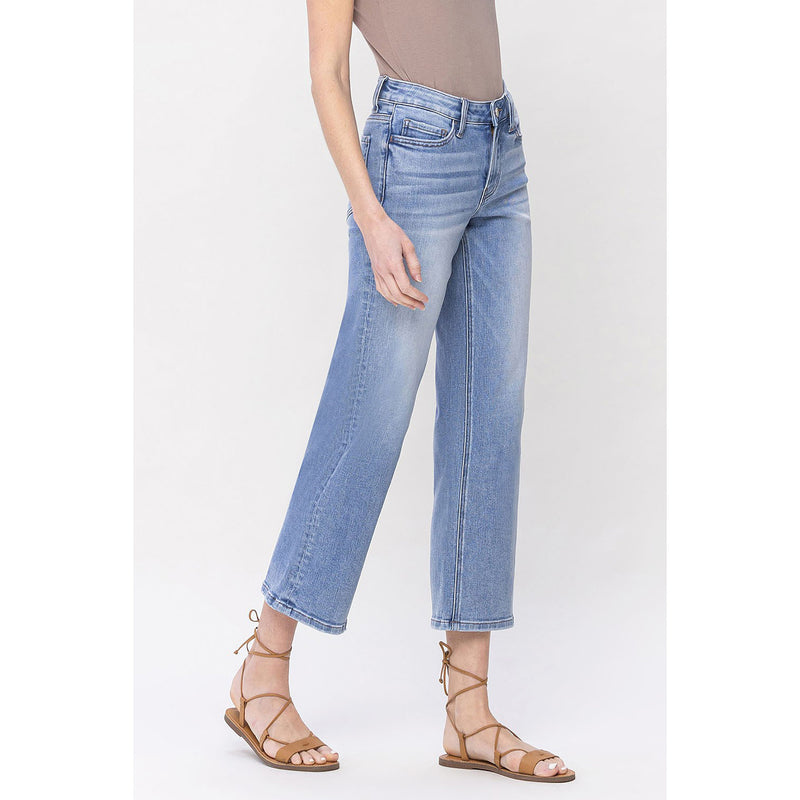 Flying Monkey Womens Mid Rise Dad Jean
