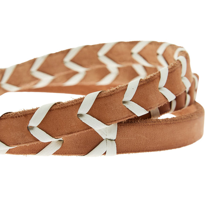 Orange Paracord Wrapped Leather Barrel/Roping Leather Reins