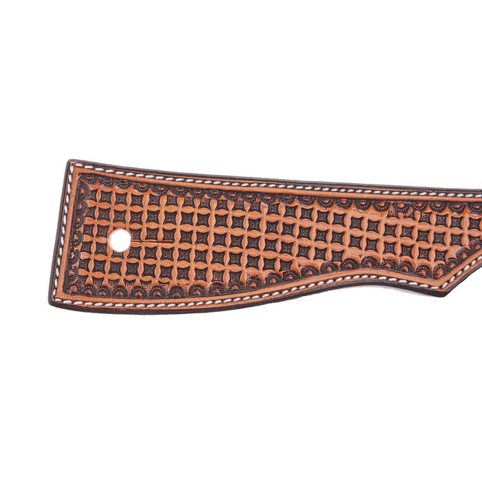 Tomahawk Wide Spur Straps with Waffle Tooling