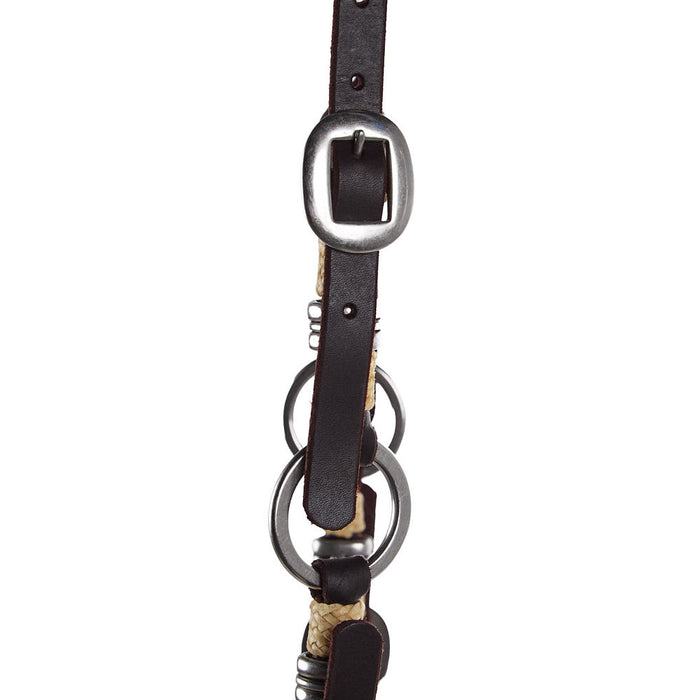 Tomahawk Double Buckle Quick Change with Ring Accent Single Ear Headstall
