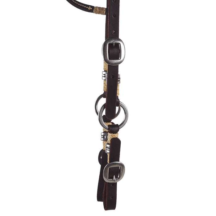 Tomahawk Double Buckle Quick Change with Ring Accent Single Ear Headstall