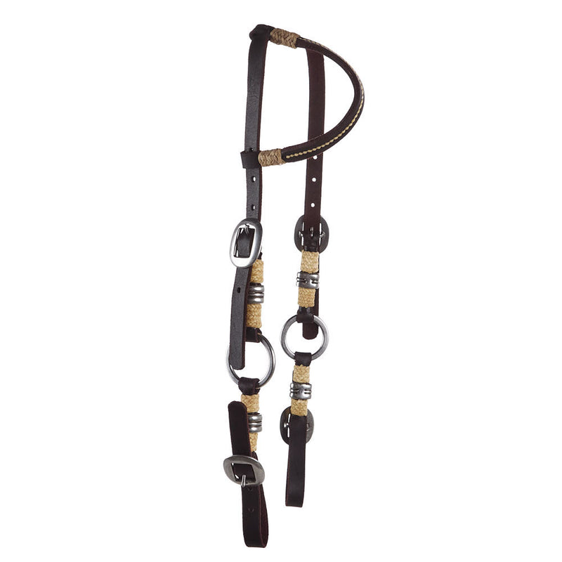 Tomahawk Double Buckle Quick Change with Ring Accent Single Ear Headstall