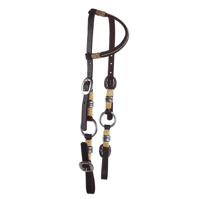 Tomahawk Double Buckle Quick Change with Ring Accent Single Ear Headstall