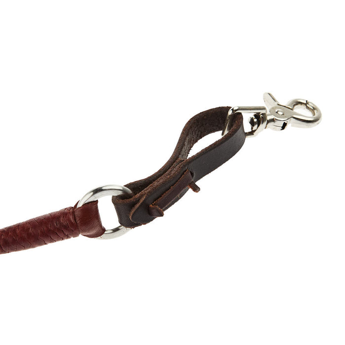 Tomahawk Leather Round Braid Rope Rein with Ring