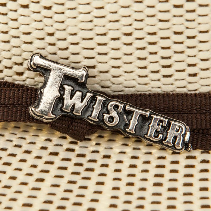 Twister Brown Bangora Straw Cowboy Hat