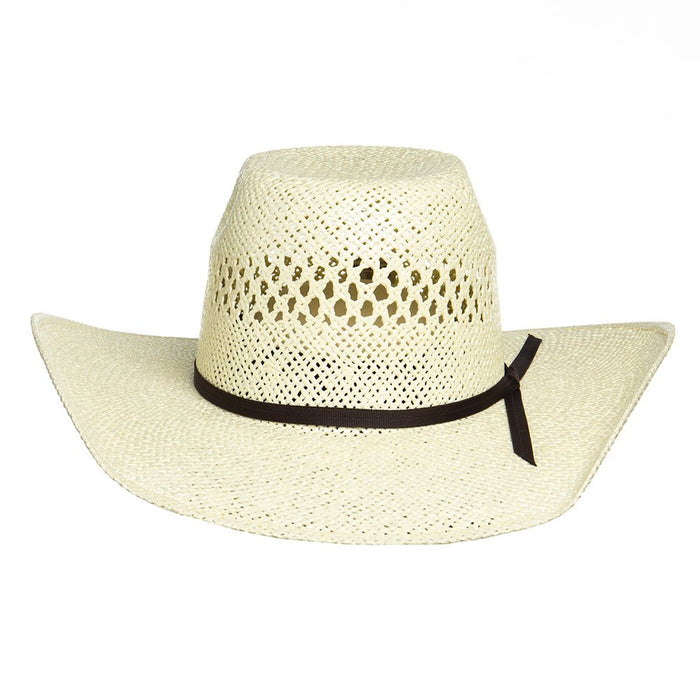Kids Twister Vented Cattlemans Crease Straw Hat