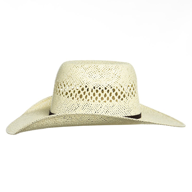Kids Twister Vented Cattlemans Crease Straw Hat