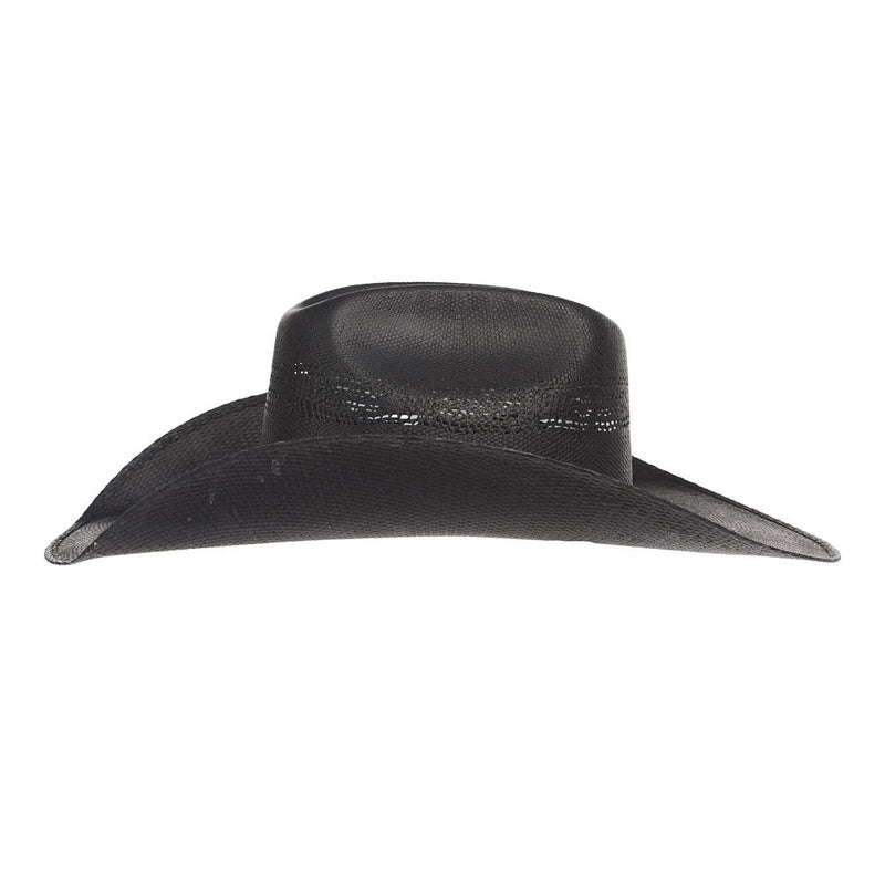 Black Bangora Precreased Straw Hat