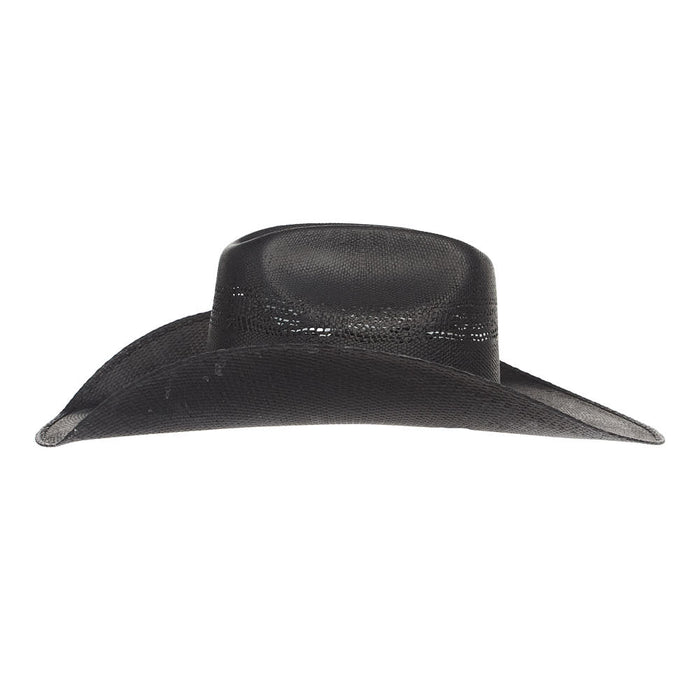 Black Bangora Precreased Straw Hat