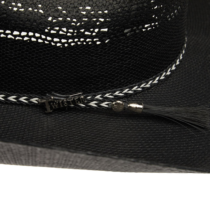 Black Bangora Precreased Straw Hat