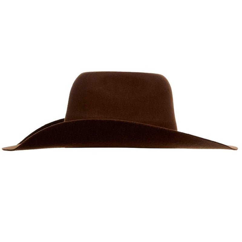 M&F Kids Chocolate Precreased Wool Cowboy Hat