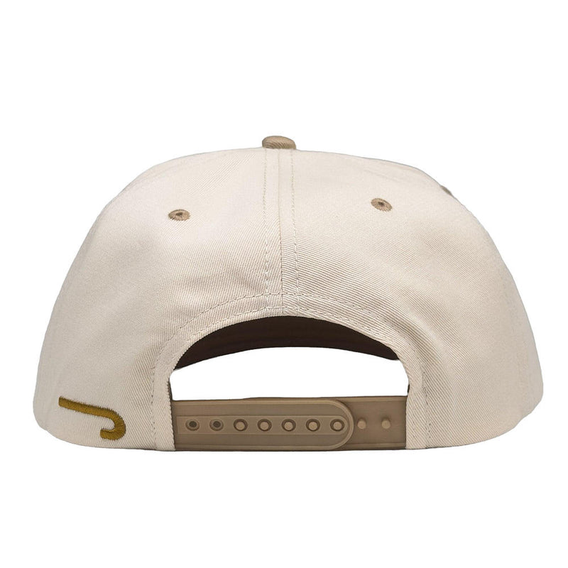 Lazy J Ranch Wear Cream & Tan Gold Stock Vintage Cap