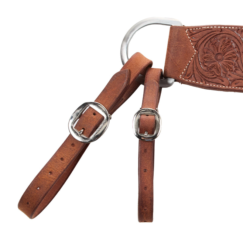 Cactus Saddlery 4in Trevor Brazil Roughout Floral Breast Collar