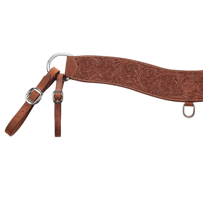 Cactus Saddlery 4in Trevor Brazil Roughout Floral Breast Collar