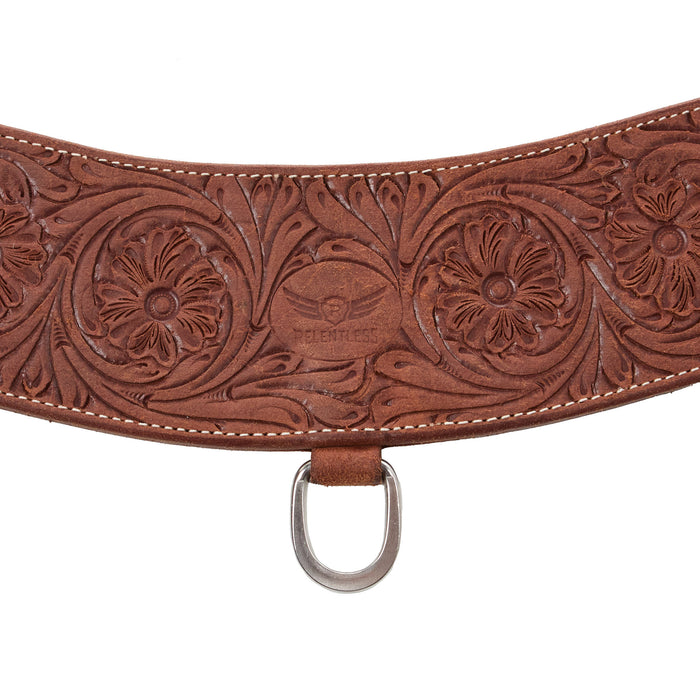 Western Trail Saddle Pleasure Floral Tooled Leather Guadeloupe Western Trail Saddle Pleasure Floral Tooled Leather Guadeloupe