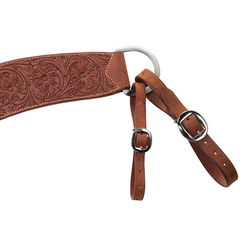 Cactus Saddlery 4in Trevor Brazil Roughout Floral Breast Collar