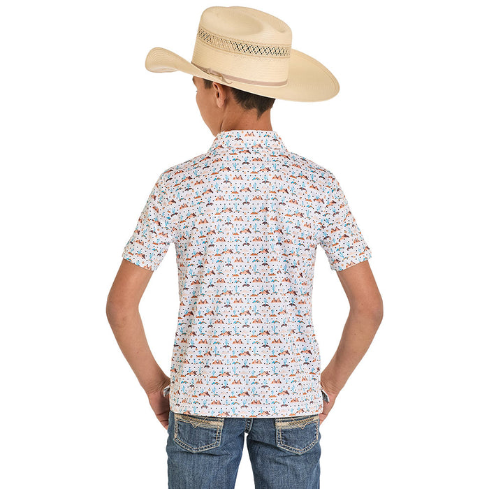 Panhandle Boy's Desert Turquoise Polo