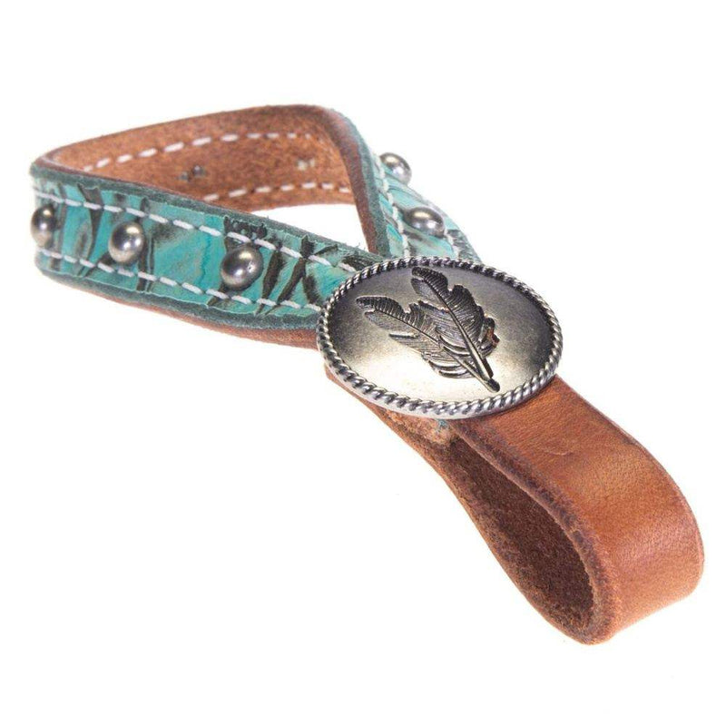 NRS Turquoise Rose Tie Down Keeper