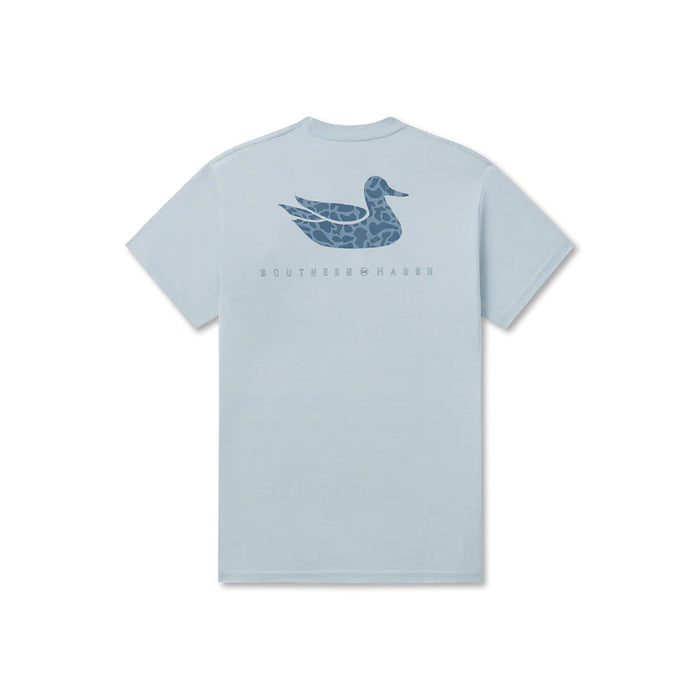 Southern Marsh Men's Mist Blue Retro Duck Seawash Tee