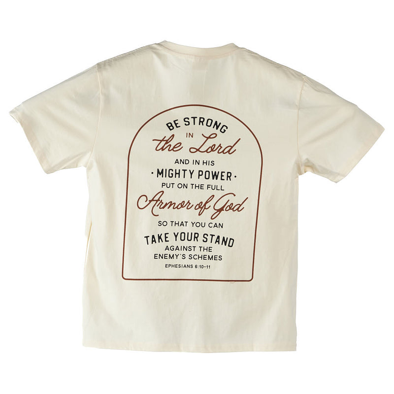 The Anastasia Co Women's Armor Of God Natural Tee Shirt