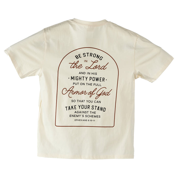 The Anastasia Co Women's Armor Of God Natural Tee Shirt