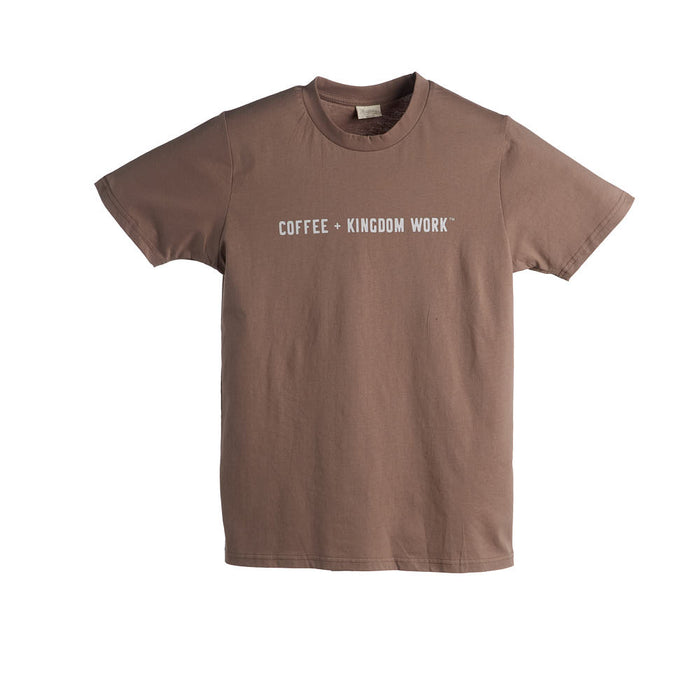 The Anastasia Co Women's Brown ffee + Kingdom Work Tee Shirt