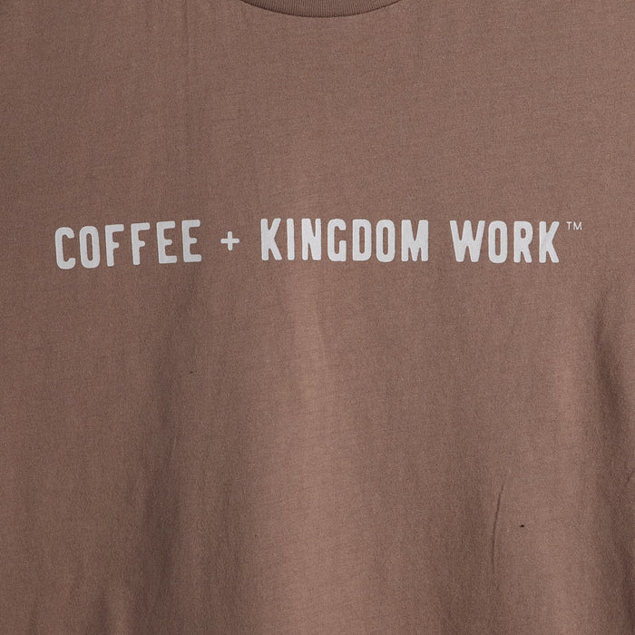 The Anastasia Co Women's Brown ffee + Kingdom Work Tee Shirt