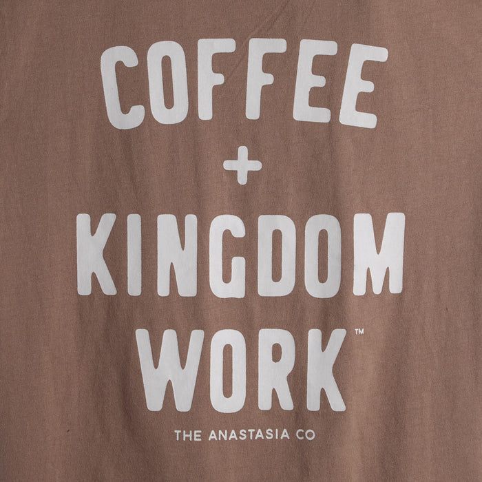 The Anastasia Co Women's Brown ffee + Kingdom Work Tee Shirt